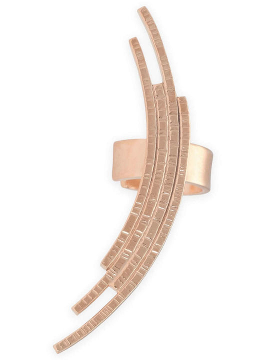 Ohrring Ear Cuff Bögen Rechts Ohr Handgefertigt Rosa Vergoldet Silber 925