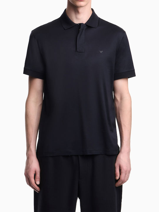 Polo Bluza Tricou Cu Mâneci Scurte Albastru Marin