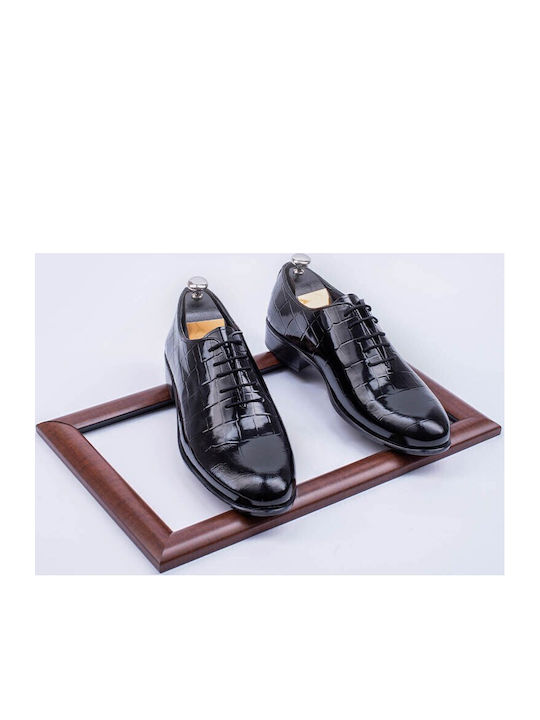 Pantofi Eleganți Bărbătești din Piele Negri