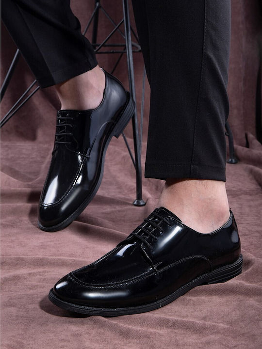 Pantofi Eleganți Bărbătești din Piele Negri