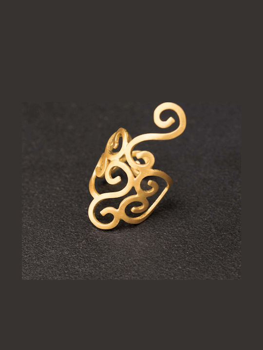 Ohrring Ear Cuff Spiralen Links Ohr Handgefertigt Schwarzes Silber 925
