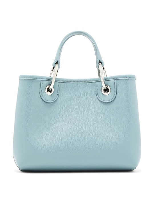Emporio Armani Geantă De Damă Shopper De Umar Albastră Deschis