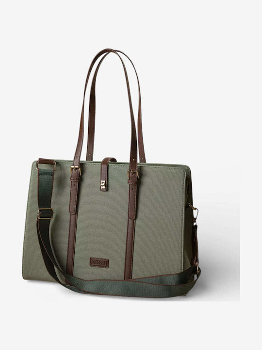 Fabric Women's Briefcase Beige