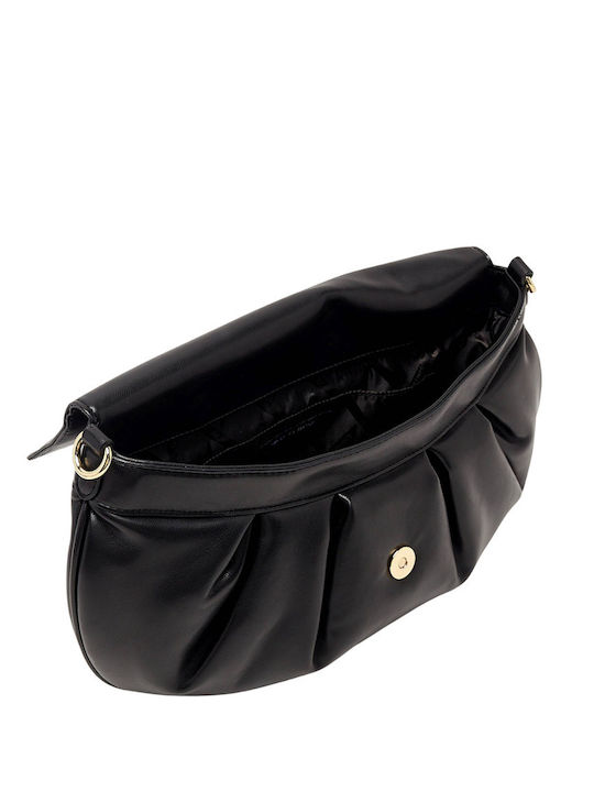 Fabric Women's Shoulder Bag Black