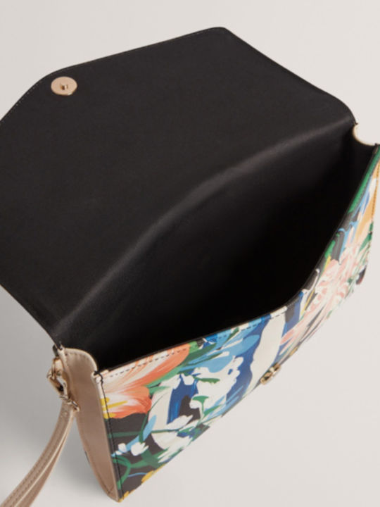 Blumiges Damen Beutel Handtasche Mehrfarbig