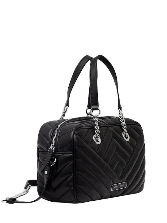 Armani Exchange Geantă de Umar de Damă din Material Textil Neagră
