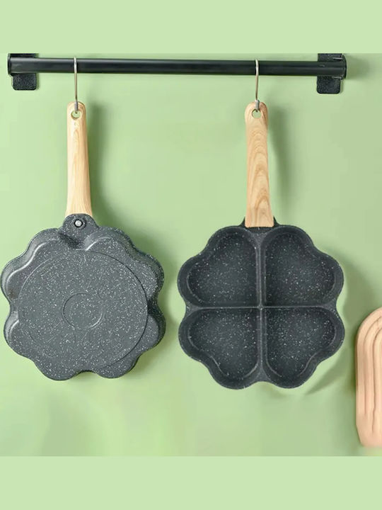 Omeletieră Dublă din Aluminiu cu Acoperire Antiaderentă 17.8cm