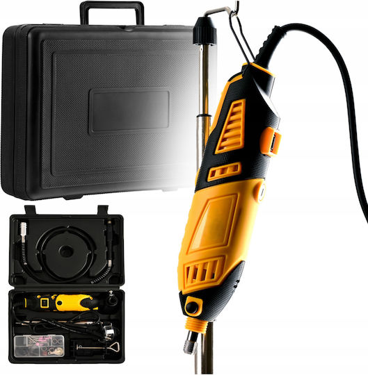 Mini Polizor Tăiere Gravare Șlefuire Zola 10 000–35 000 Rpm 6 Setări Viteză 185 W 99 Discuri Bituri De Tăiere Cutii De Depozitare 32 X 23.5 X 9 Cm