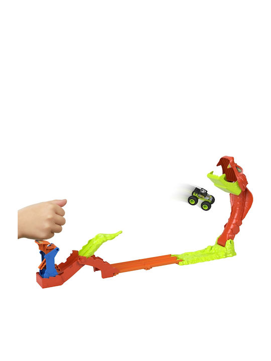 Easter Candle With Toy Monster Trucks Snake Slam Takedown Playset For Age 4+ Hot Wheels
