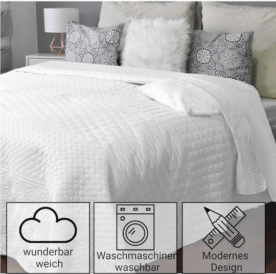 Homelevel Κουβερλί Διπλό White 200x220cm Homelevel Κουβερλί Διπλό White 200x220cm
