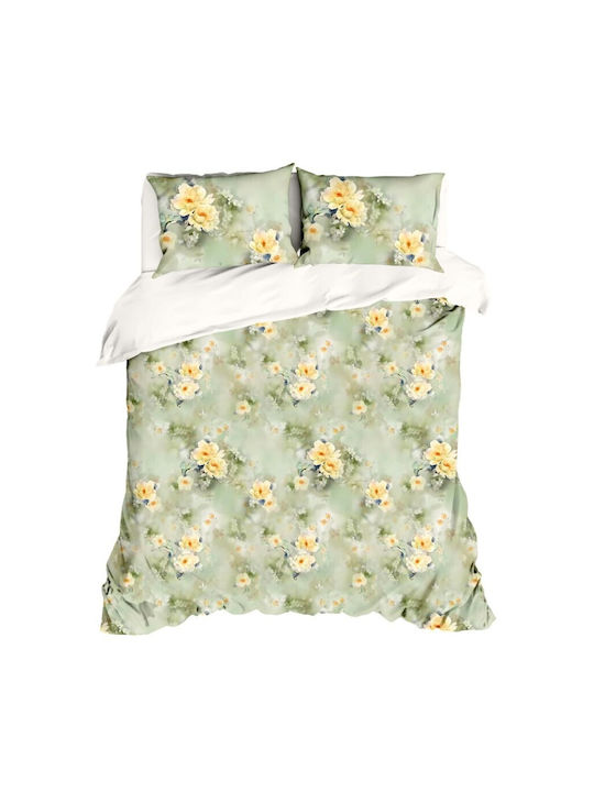 Lenjerii Deosebite Set Huse Pentru Pilote 100% Bumbac Dublu Cu 2 Fețe De Pernă Și 1 Cearceaf 200x220cm Dream