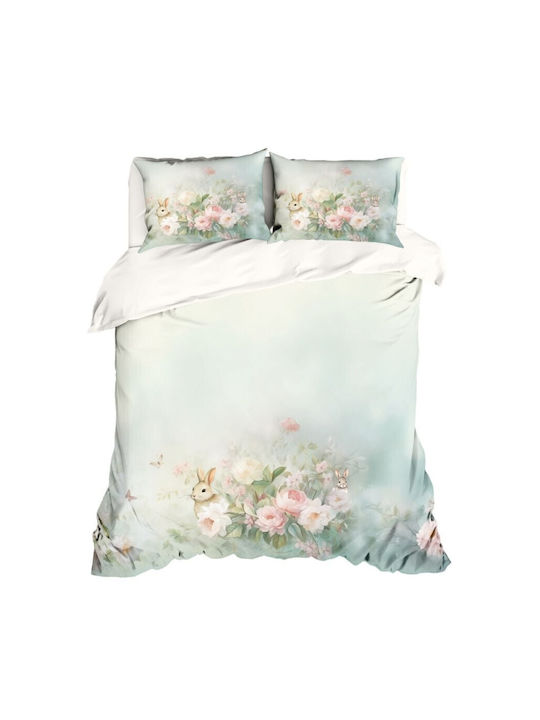 Lenjerii Deosebite Set Huse Pentru Pilote 100% Bumbac Dublu Cu 2 Fețe De Pernă Și 1 Cearceaf 200x220cm Romeo
