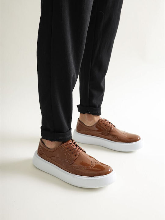 Δερμάτινα Ανδρικά Oxfords Μπλε