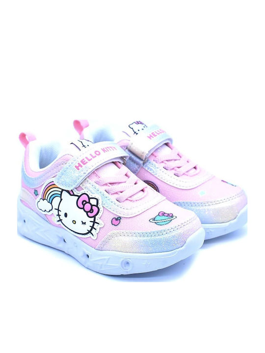 Παιδικά Sneakers με Σκρατς & Φωτάκια Λευκά