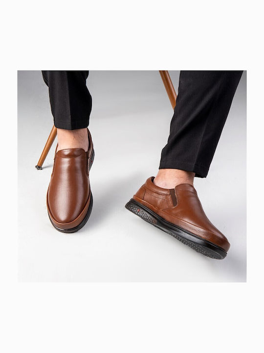Pantofi Casual Bărbătești Din Piele Anatomici Maro