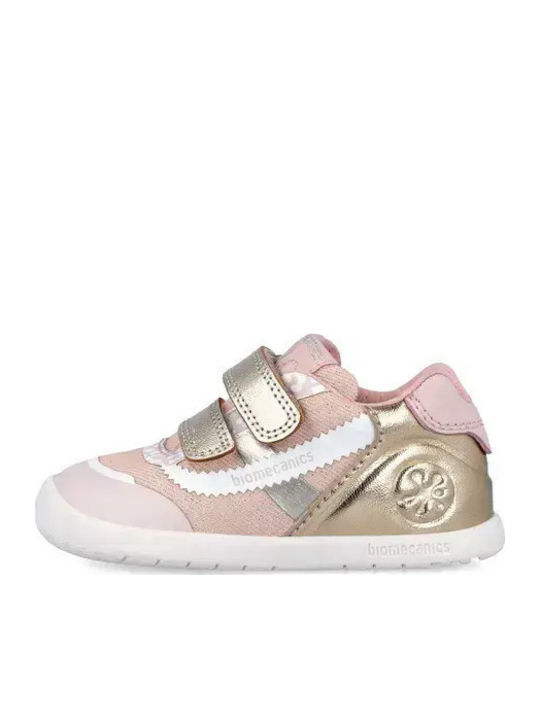 Παιδικά Sneakers Ανατομικά με Σκρατς Ροζ