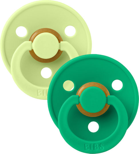 Bibs Colour Pacifiers Rubber Beige for 0+ Months 2 Pieces