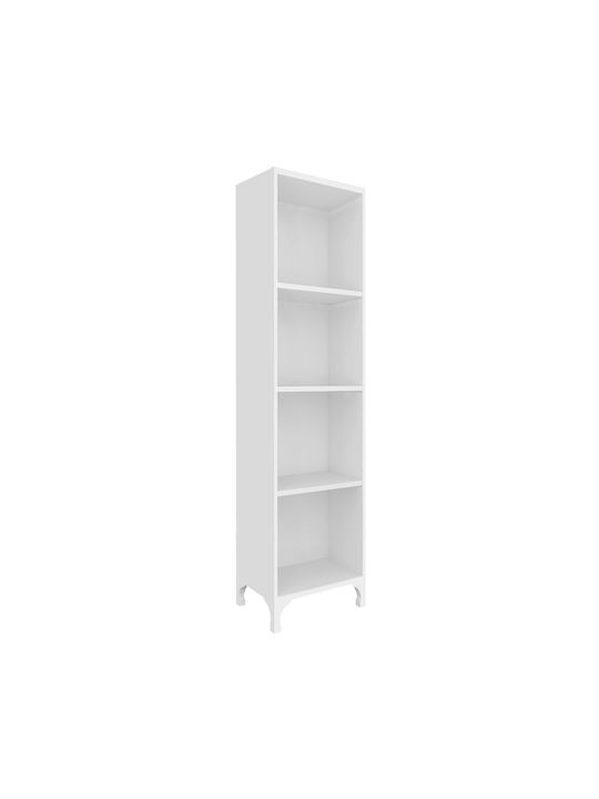 Βιβλιοθήκη Clare Λευκό 30x20x128εκ.