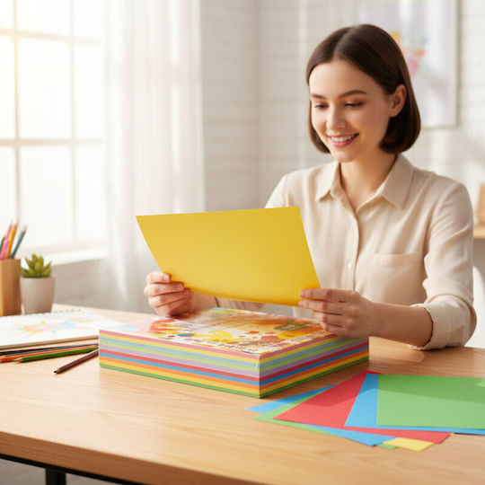 Colored Paper A4 80 G/m² – Top 500 Sheets 10 Intense Colors