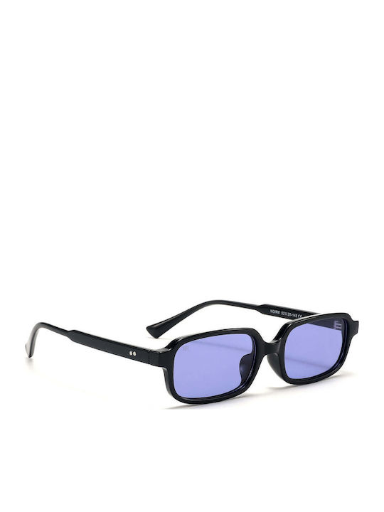 Red Raven Noire Unisex Sunglasses With Purple Frame And Purple Lens