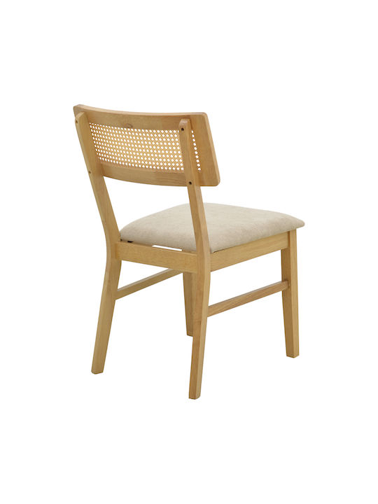 Raffles Ess- und Küchenstühle Hölzernes Grau Beige 47x48x83.5cm