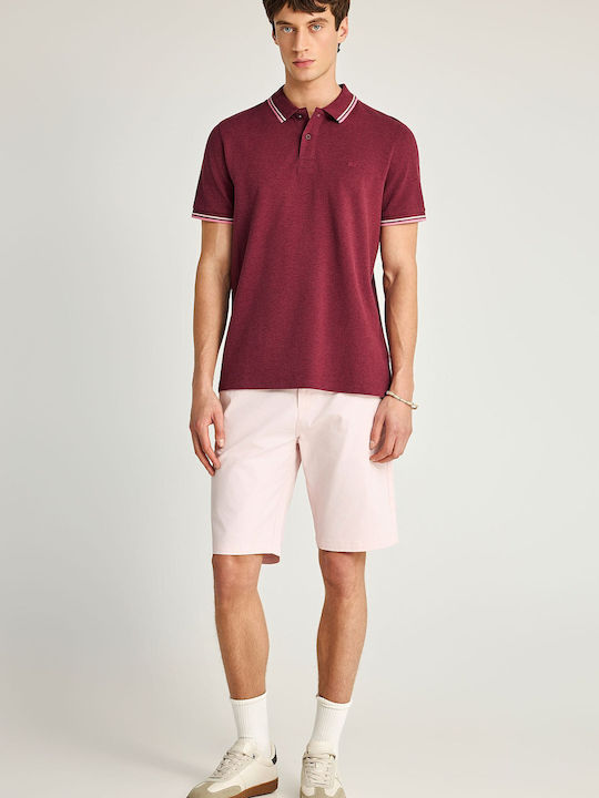 Funky Buddha Polo Μπλούζα Μπορντό Funky Buddha Polo Μπλούζα Μπορντό