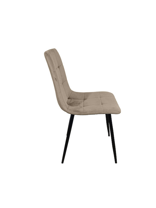 Thomas Dining & Kitchen Velvet Brown Chairs 2 Pieces 53x44x93cm