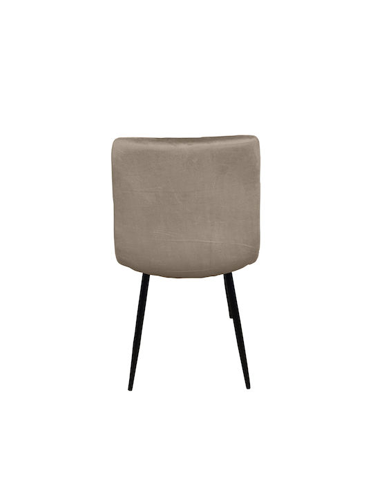 Thomas Dining & Kitchen Velvet Brown Chairs 2 Pieces 53x44x93cm