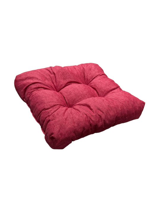 Garden Chair Cushion Bamboo Red 50x50cm