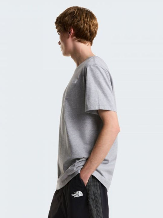Einfaches Dome T-Shirt Tnf Hellgrau Heather