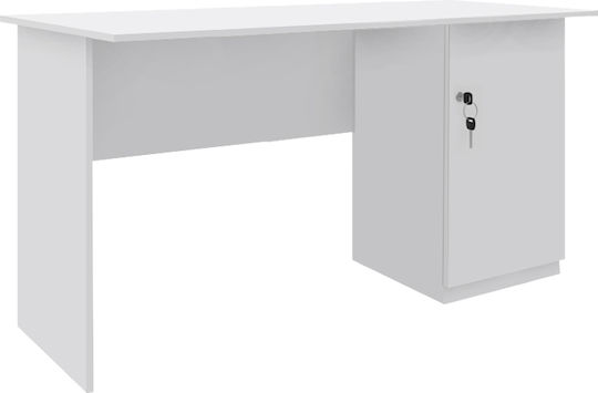 Бюро Moto Дървено Бяло 140x60x75см