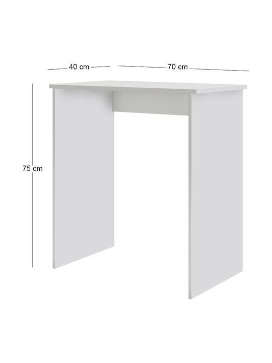 Γραφείο Biro Ξύλινο Λευκό 70x40x75εκ.