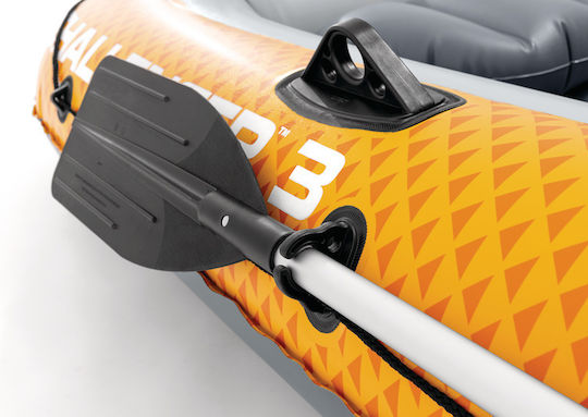 Intex Inflatable Boat Orange with 2 Paddles & Pump