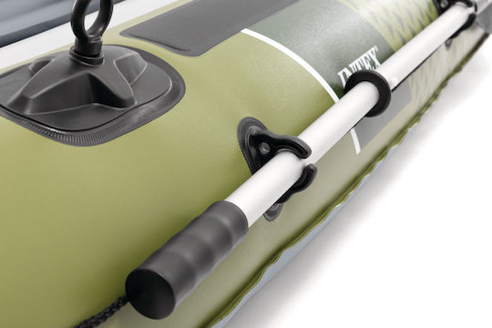 Intex Seahawk 3 Inflatable Boat for 1 Adult Green with 2 Paddles and Pump