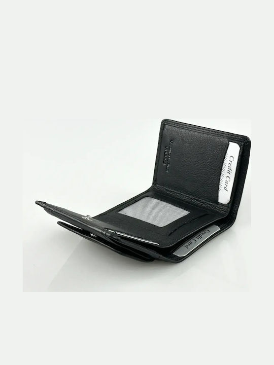 Small Leather Women's Wallet Black