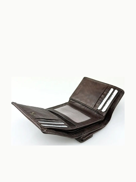 Large Leather Women's Wallet Brown