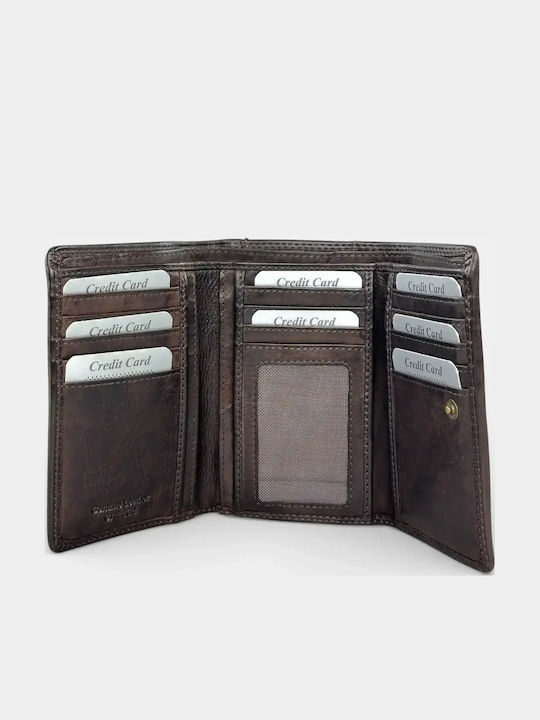 Large Leather Women's Wallet Brown