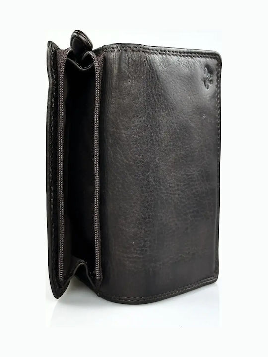 Large Leather Women's Wallet Brown