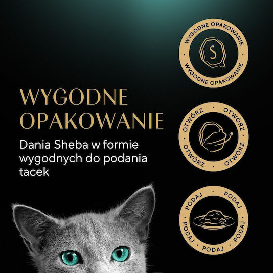 Sheba Wet Food for Adult Cats in Tray 85gr