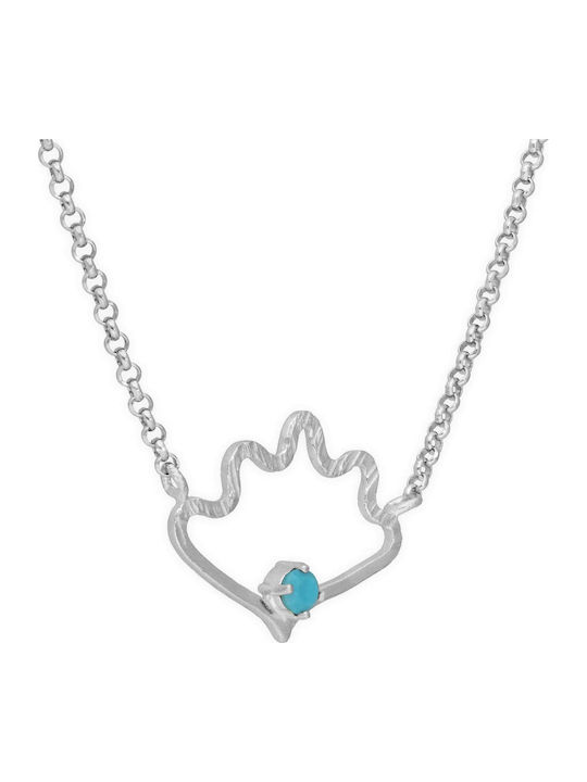 Hängende Charms Nufaro Zirkon Türkis Materialfarbe Vergoldet Silber 925