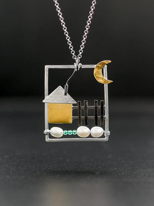 Handmade Pendant Frame Silver 925 Chain 45cm Handmade Pendant Frame Silver 925 Chain 45cm