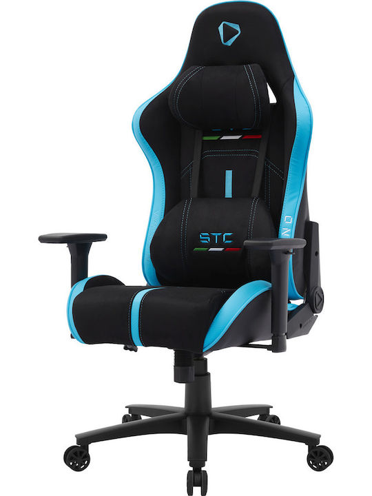 Onex STC Alcantara L Series Καρέκλα Gaming Δερματίνης με Ρυθμιζόμενα Μπράτσα Black/Blue