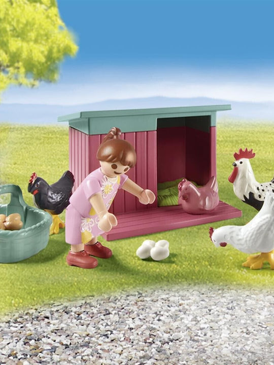Mylife Κήπος Εξοχικού Σπιτιού Με Κοτέτσι Playmobil