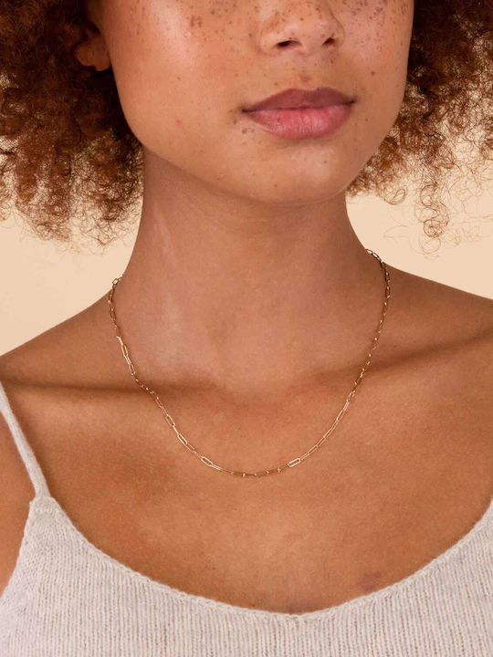 Neck Chain Made of Gold Plated Steel