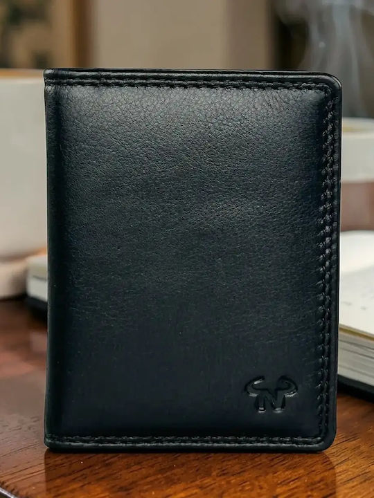 Deri Herrenbrieftasche Karten Schwarz
