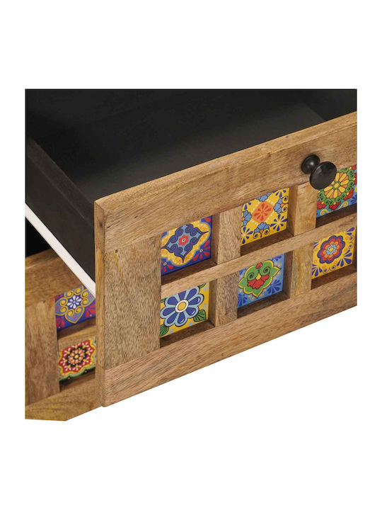 Sideboard Made of Wood with Drawers Brown 40x33.5x75cm