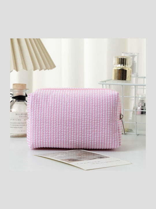 Γυναικείο Striped Makeup Bag Κόκκινο