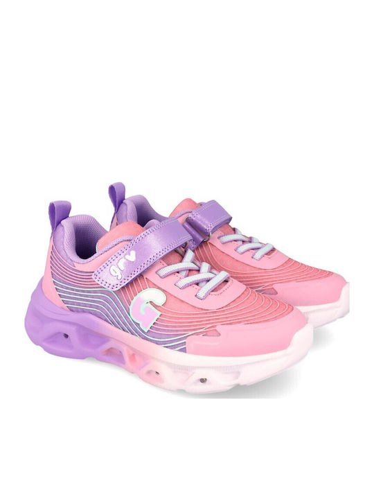 Kinder Sneaker Anatomisch mit Lichtern Flieder