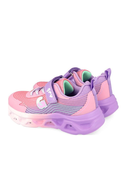 Kinder Sneaker Anatomisch mit Lichtern Flieder