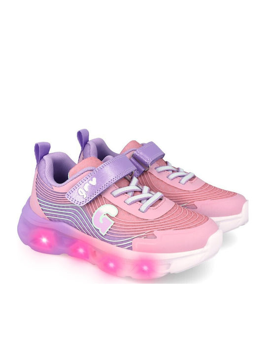Kinder Sneaker Anatomisch mit Lichtern Flieder